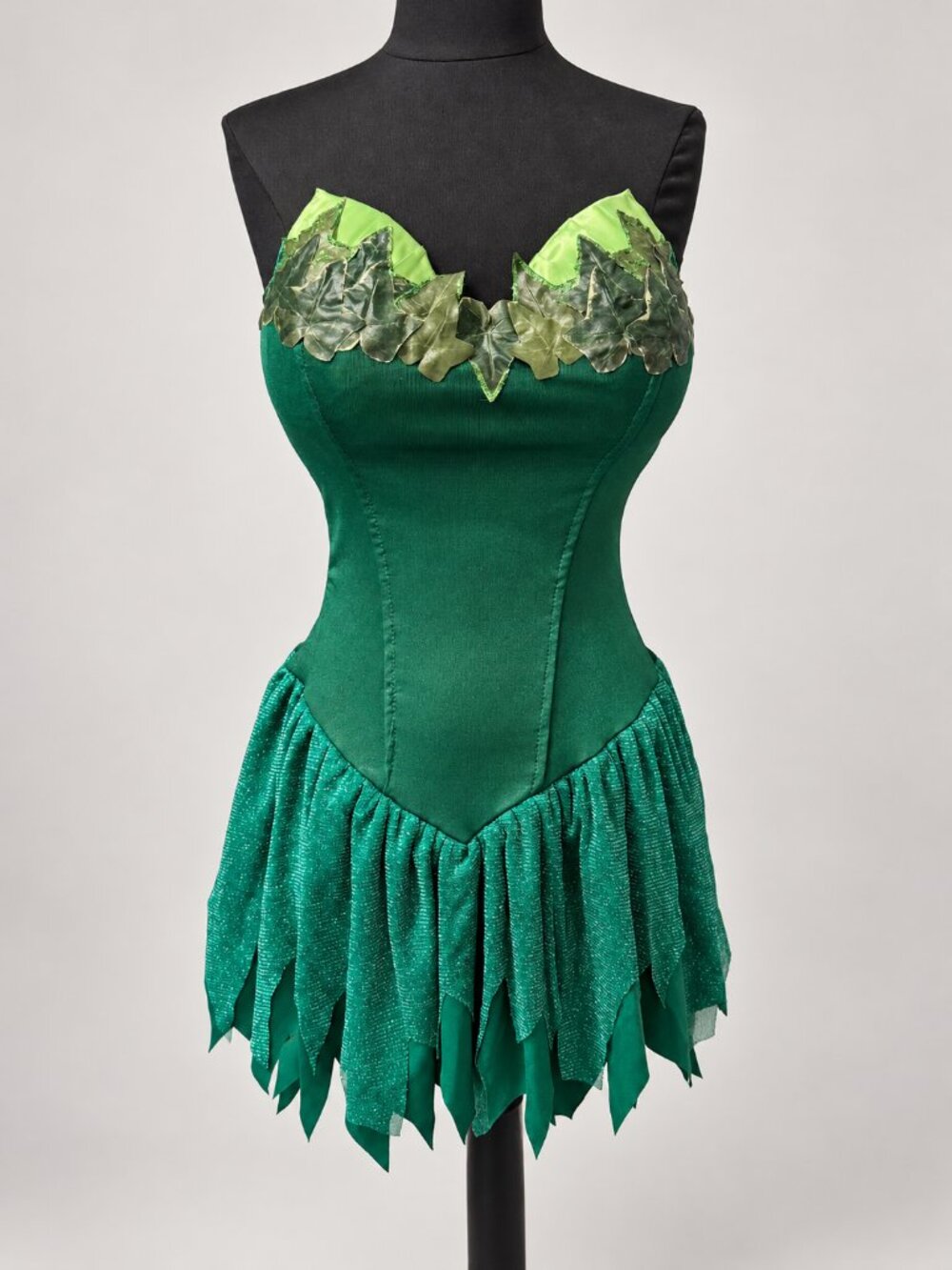 Poison Ivy Costume Dress ML and handmade Arm bands - Picture 2 of 13